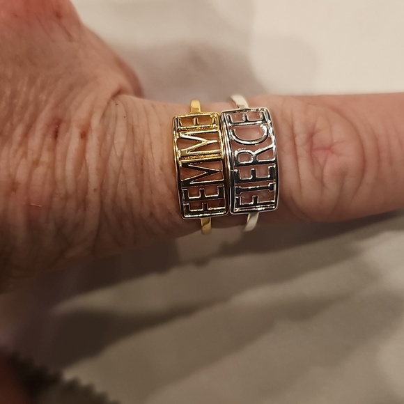 Fierce Silver Ring Sz 8 - Picture 2 of 2